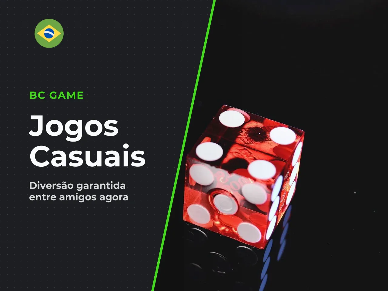 Jogos casuais com dados (para festas e diversão). Nem todo dice game envolve dinheiro. Vários jogos clássicos são perfeitos para noites entre amigos, e a diversão aqui é genuína. **Pig (2+ jogadores, 