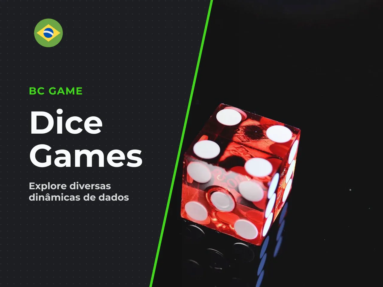 Variedade de experiências com dice games. Dentro de uma única plataforma, o jogador pode alternar entre dinâmicas completamente distintas sem fechar a janela: de jogos com barra linear numérica a pain